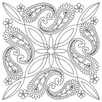 paisley flower block 002